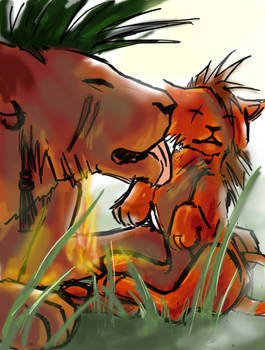 Red XIII with Seto