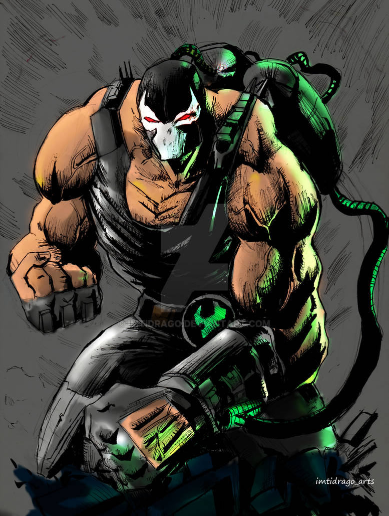 Bane digital comic book style illustration by imtidrago on DeviantArt