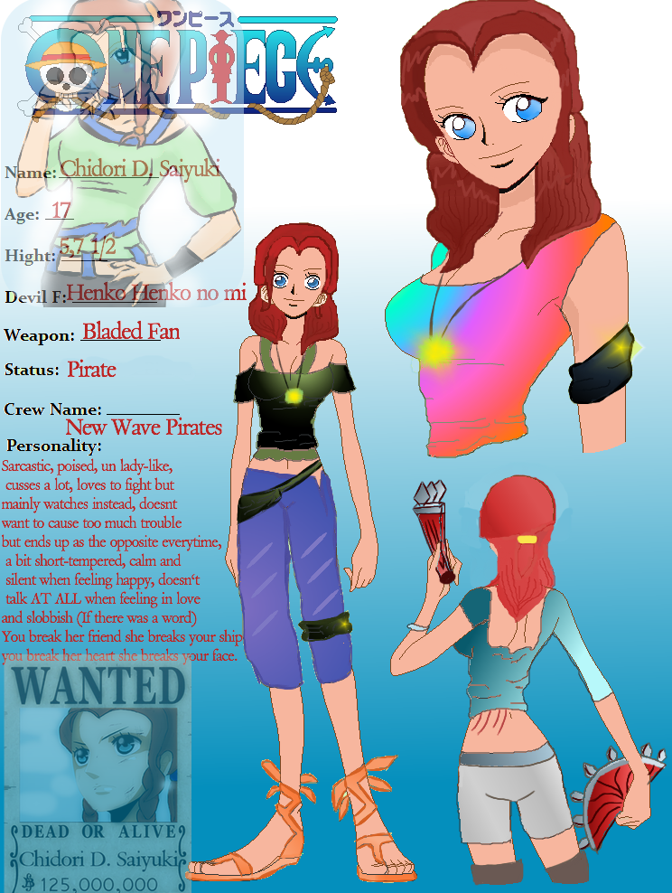 My Complete One Piece OC by danalilac on DeviantArt