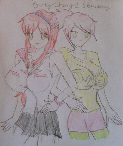 Busty Cherry And Strawberry By Cutieangel999 On Deviantart