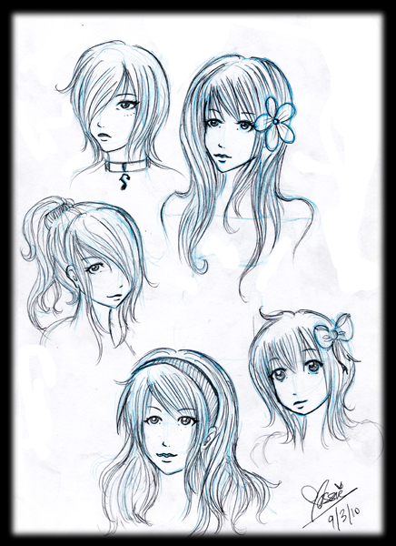 Girl Hairstyles By Alwizhyper On Deviantart