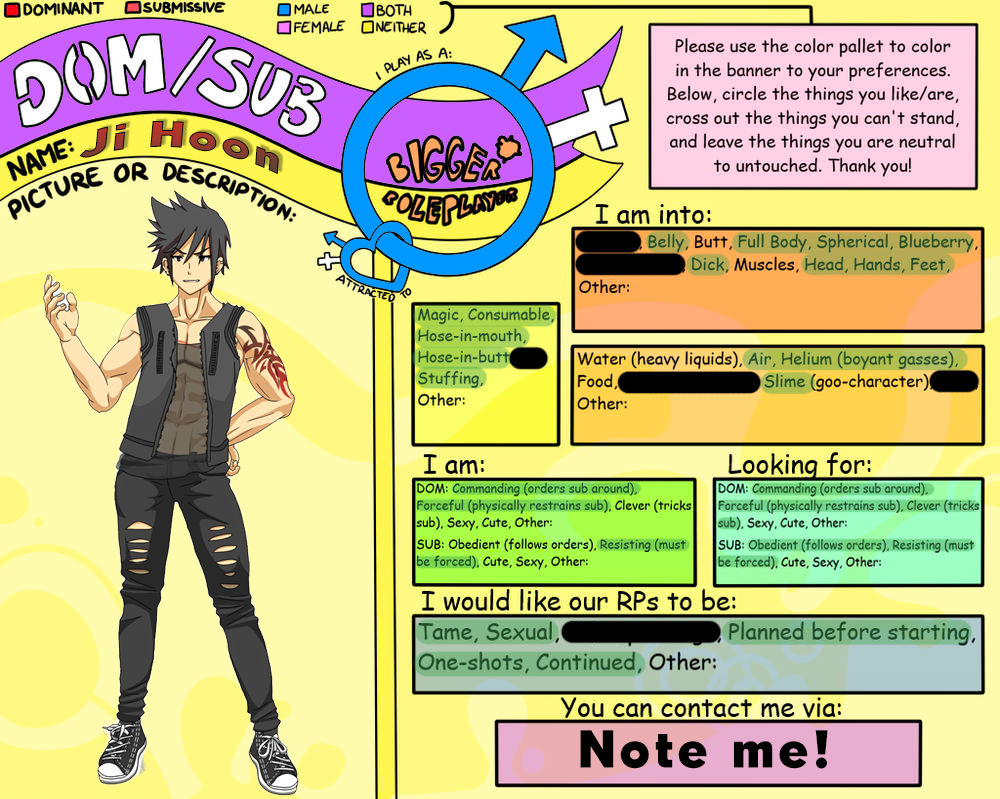 Bigger Roleplayer Profile: Ji Hoon by mellomarshmello on DeviantArt