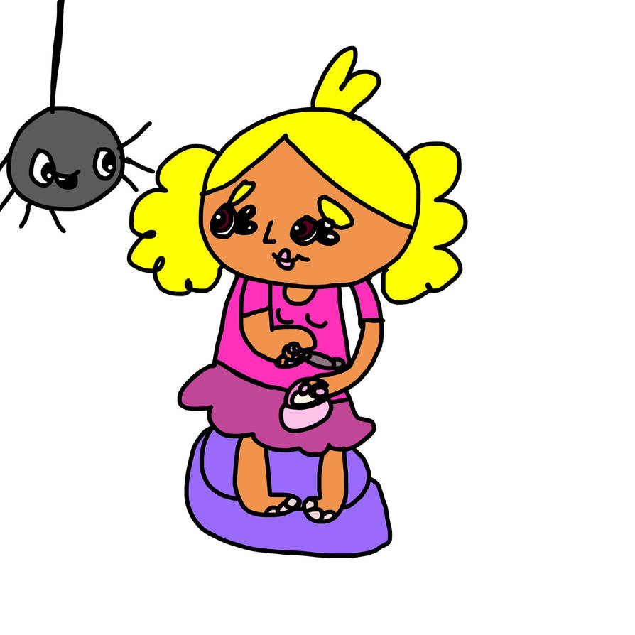 Little Miss Muffet and The Spider by Pucca89 on DeviantArt