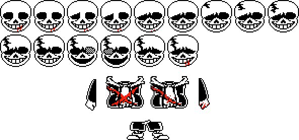 Pixilart - Epic Sans Phase 3 Sprite Sheet by Forsaken-bro