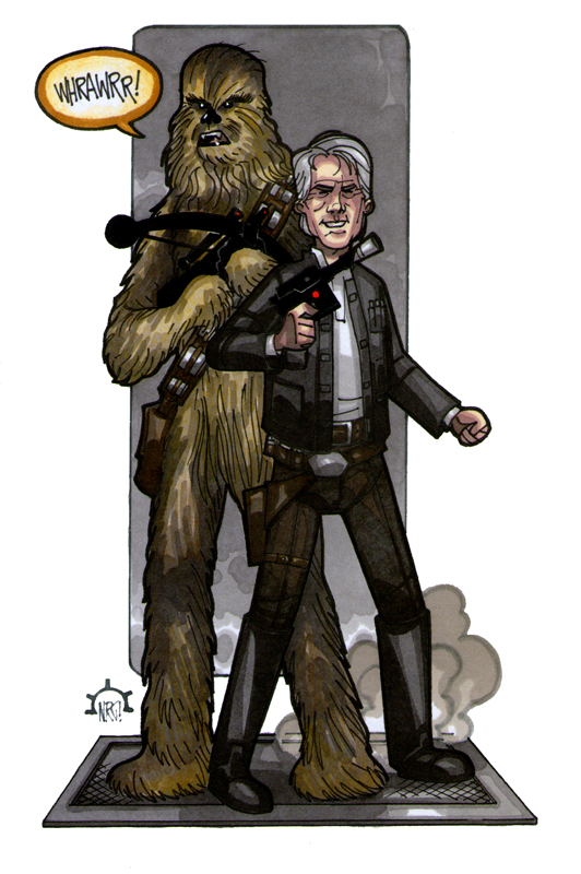 MiniCharacters - Han Solo and Chewbacca