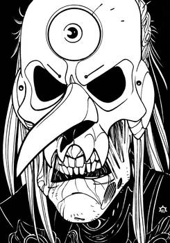 Inktober 31 - Mask