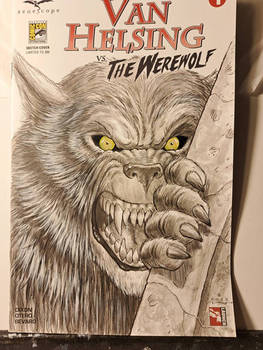 Van Helsing Werewolf sketch cover. 