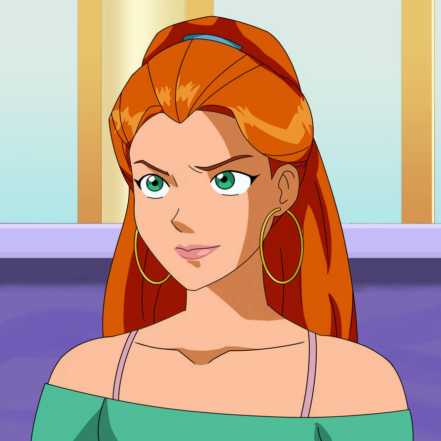 Sam from Totally Spies Headshot by TheScarlettEnhancer on DeviantArt