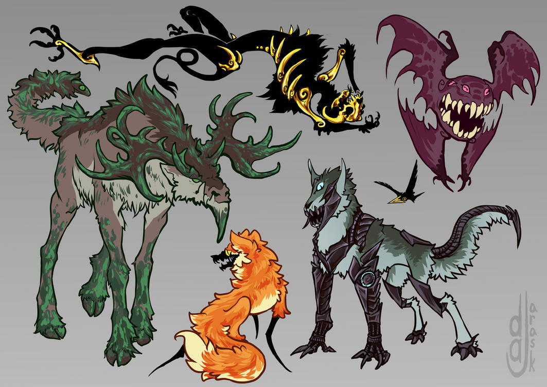 Some random monsters by Jadarask on DeviantArt