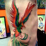 phoenix rib tattoo