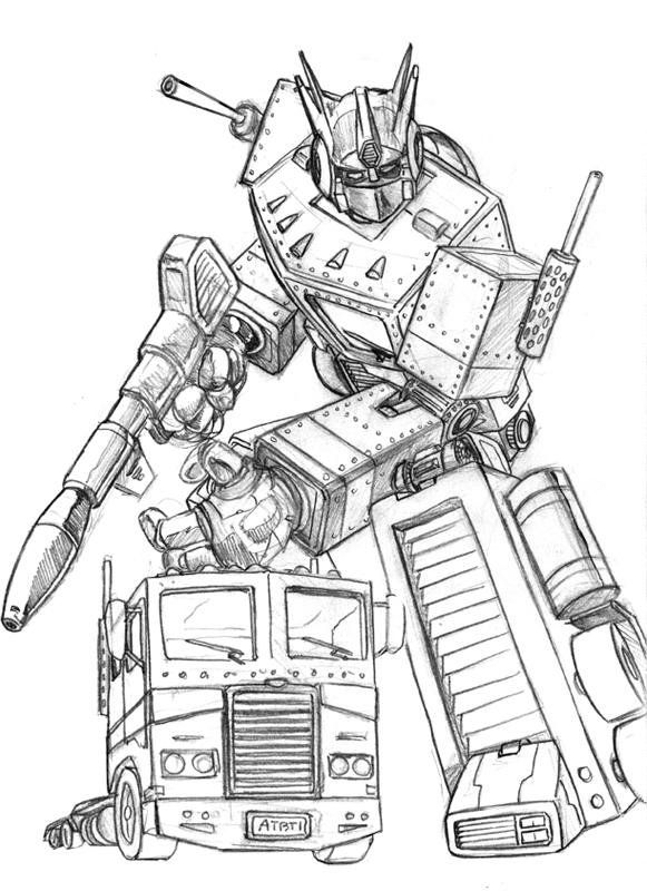 Optimus Prime Sketch