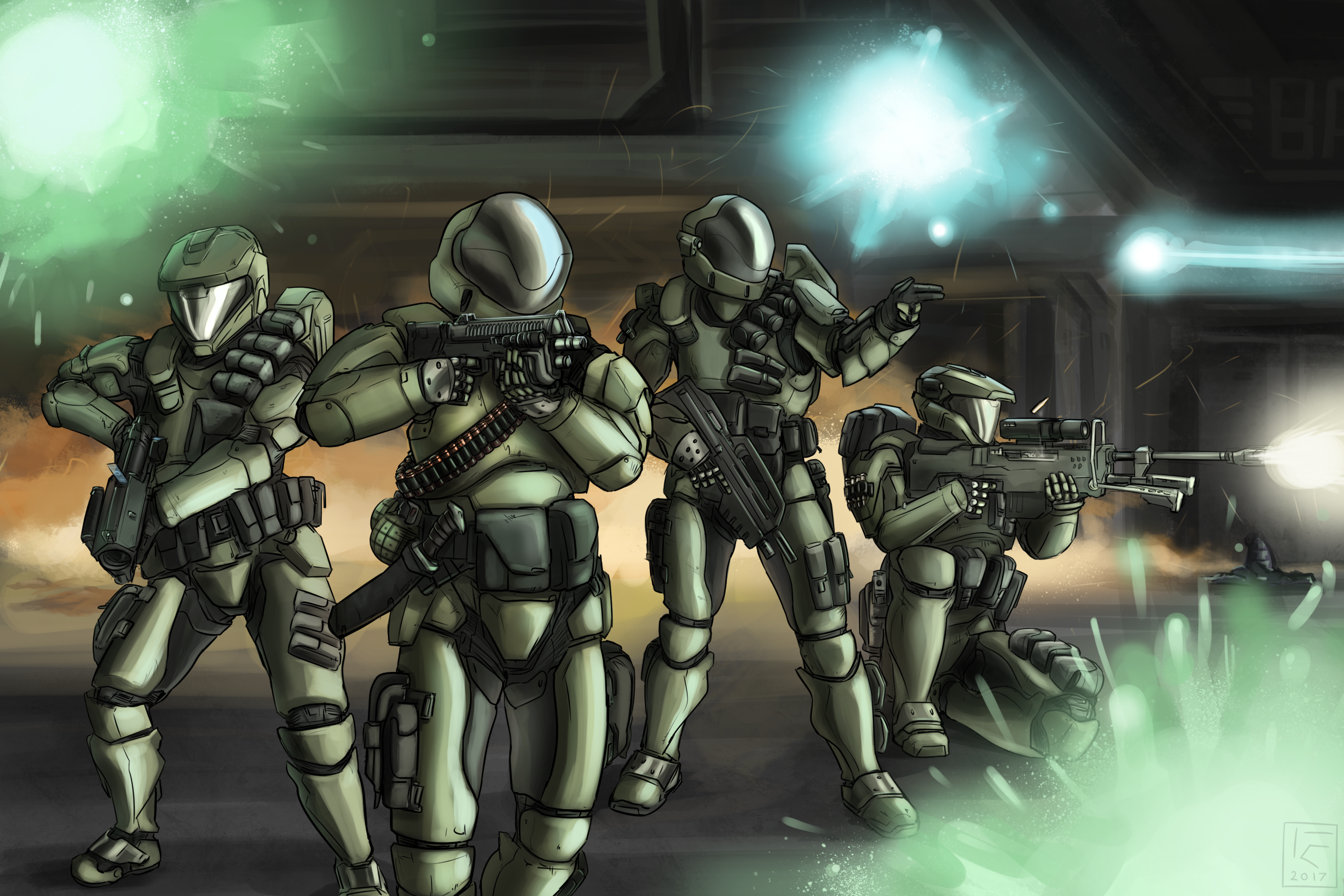 Fireteam Kilo (Commission) by The-Chronothaur on DeviantArt