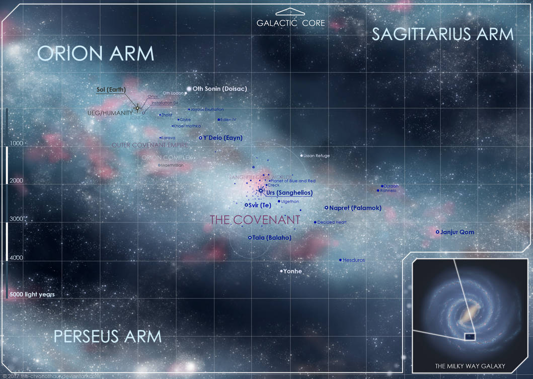 Orion Arm Star Map (Halo) by The-Chronothaur