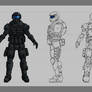Spectre armor design sheet (Commission)
