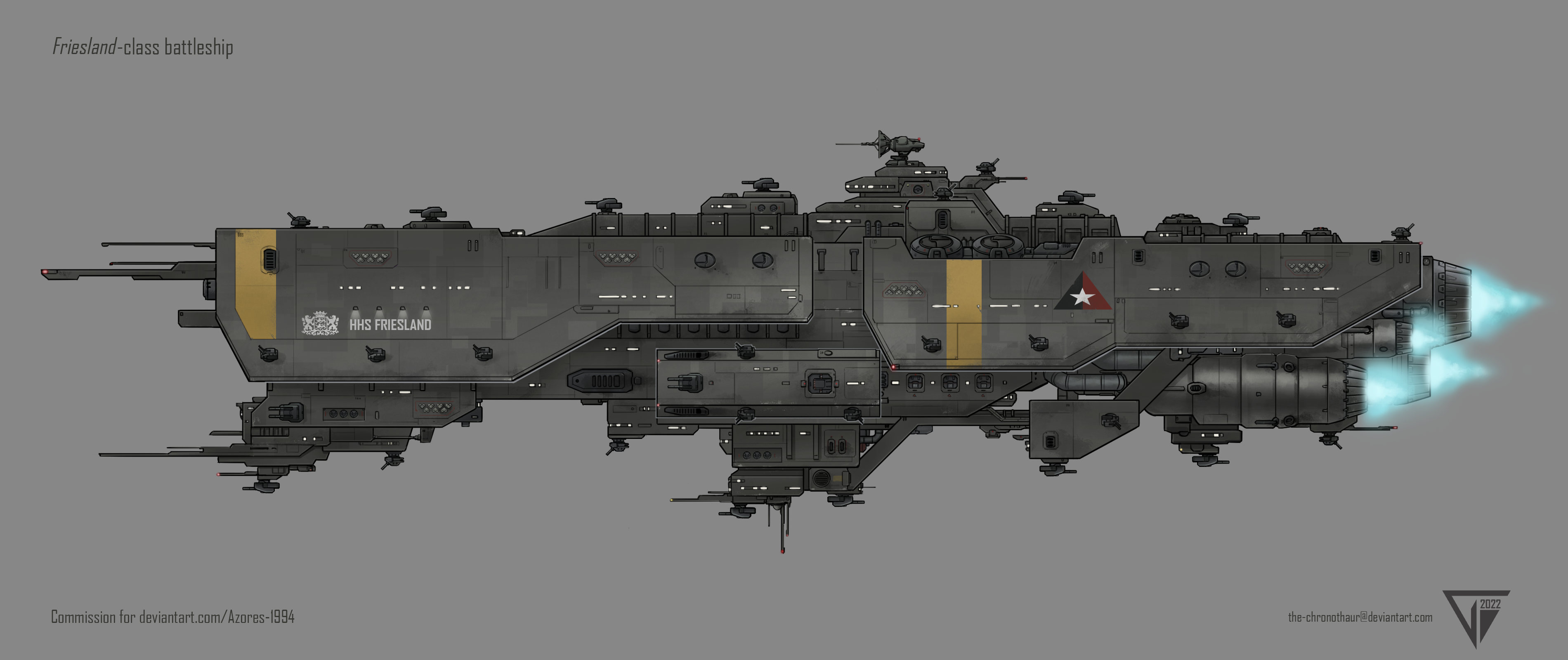 Bismarck-class Space Battleship by ChaosEmperor971 on DeviantArt