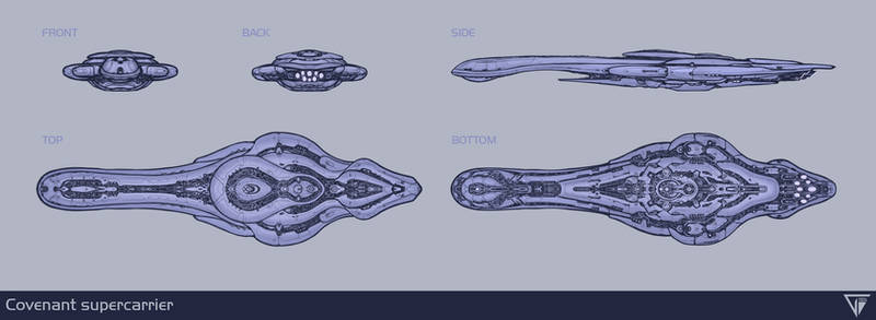 Covenant supercarrier redesign (Commission)