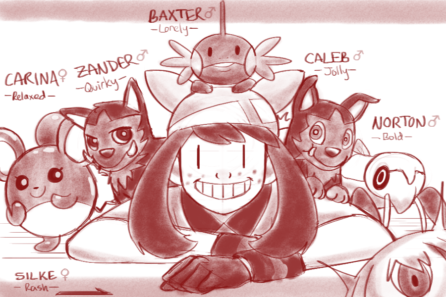 FireRed Randomizer Nuzlocke Final Team by Haychel on DeviantArt