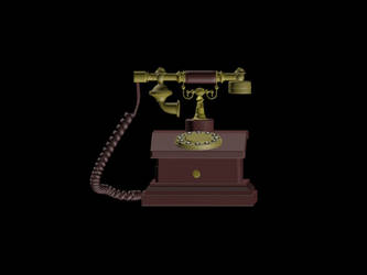 Telefono Antiguo modelado 3D