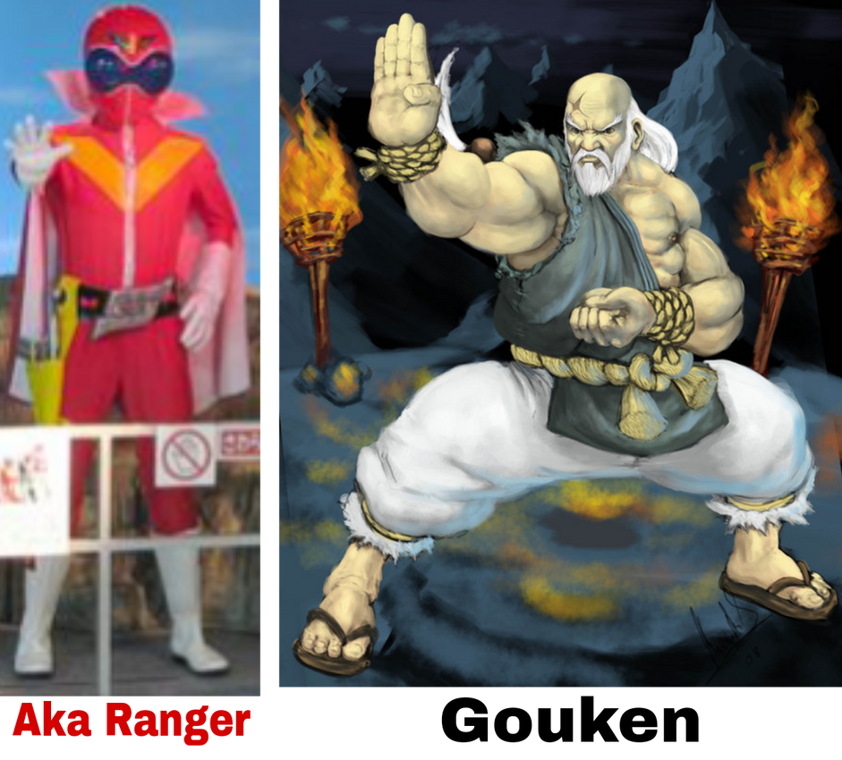 Gouken as Aka Ranger by KenpoVulpixArts on DeviantArt