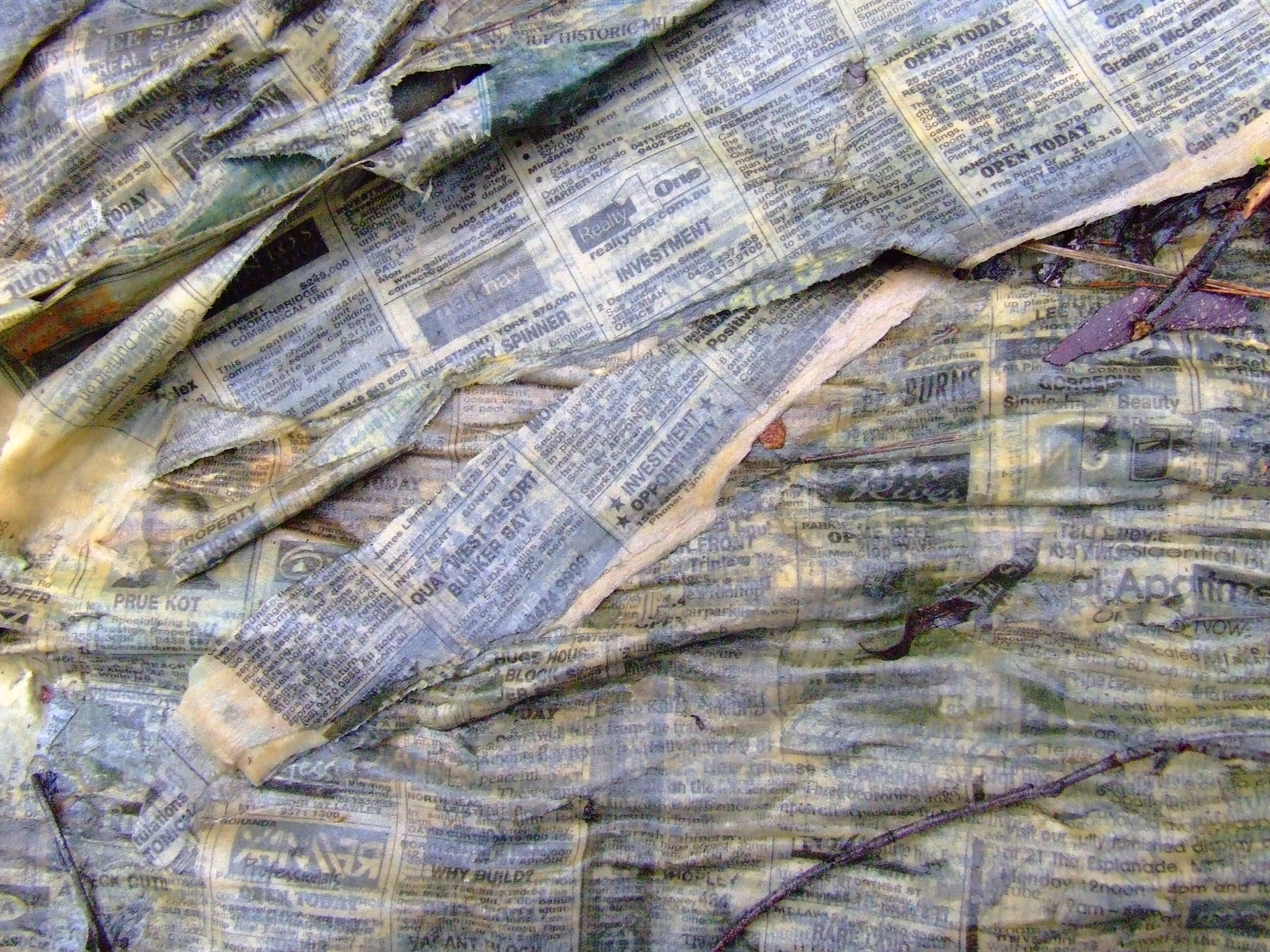Wet Newspaper