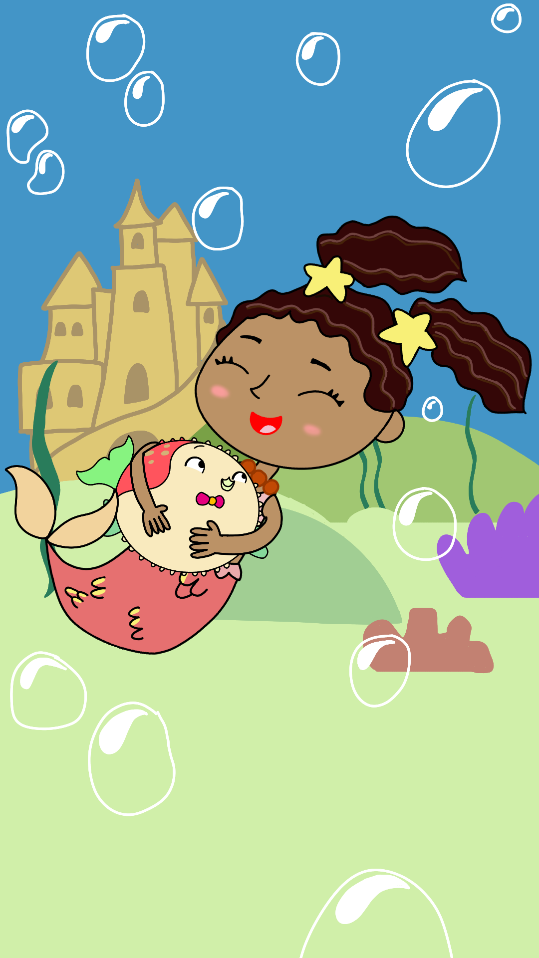Little Mermaid Giving a hug (From Super Why!) by YellowStarArt on ...