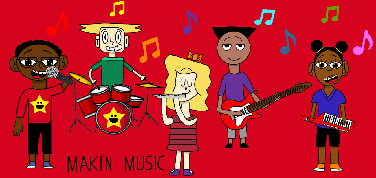Me and my friends: Makin Music by YellowStarArt on DeviantArt