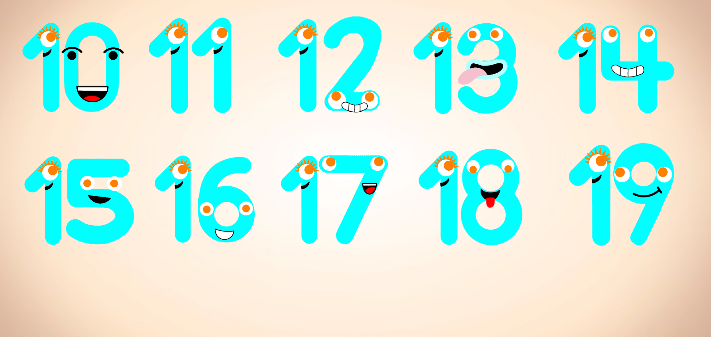 Endless Numbers Fanart: 1-19 by YellowStarArt on DeviantArt