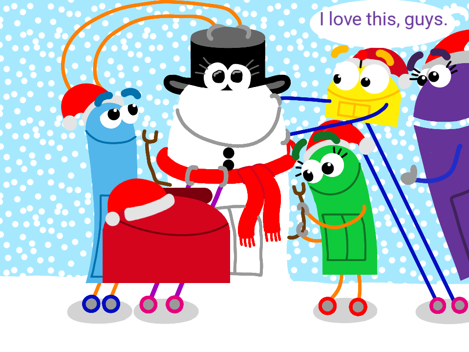 Storybots Digital Art: A Snowy Storybot by YellowStarArt on DeviantArt