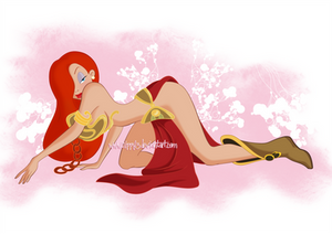 Jessica rabbit As Slave Leia