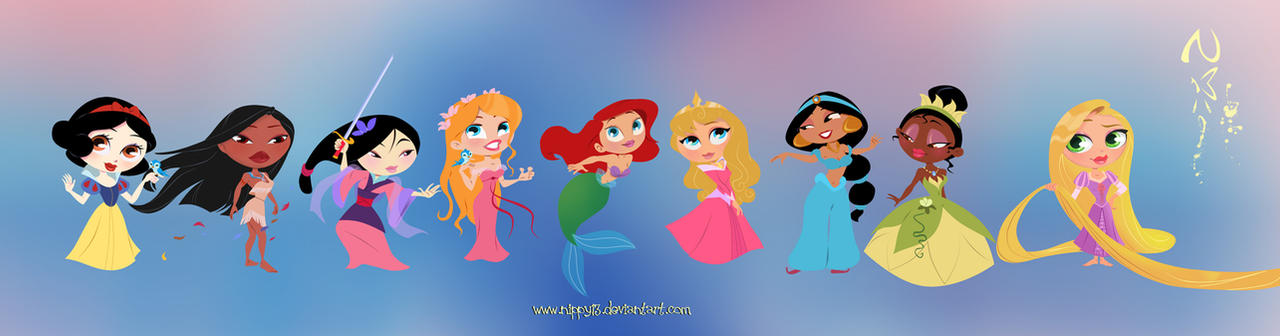Disney Princesses Chibi