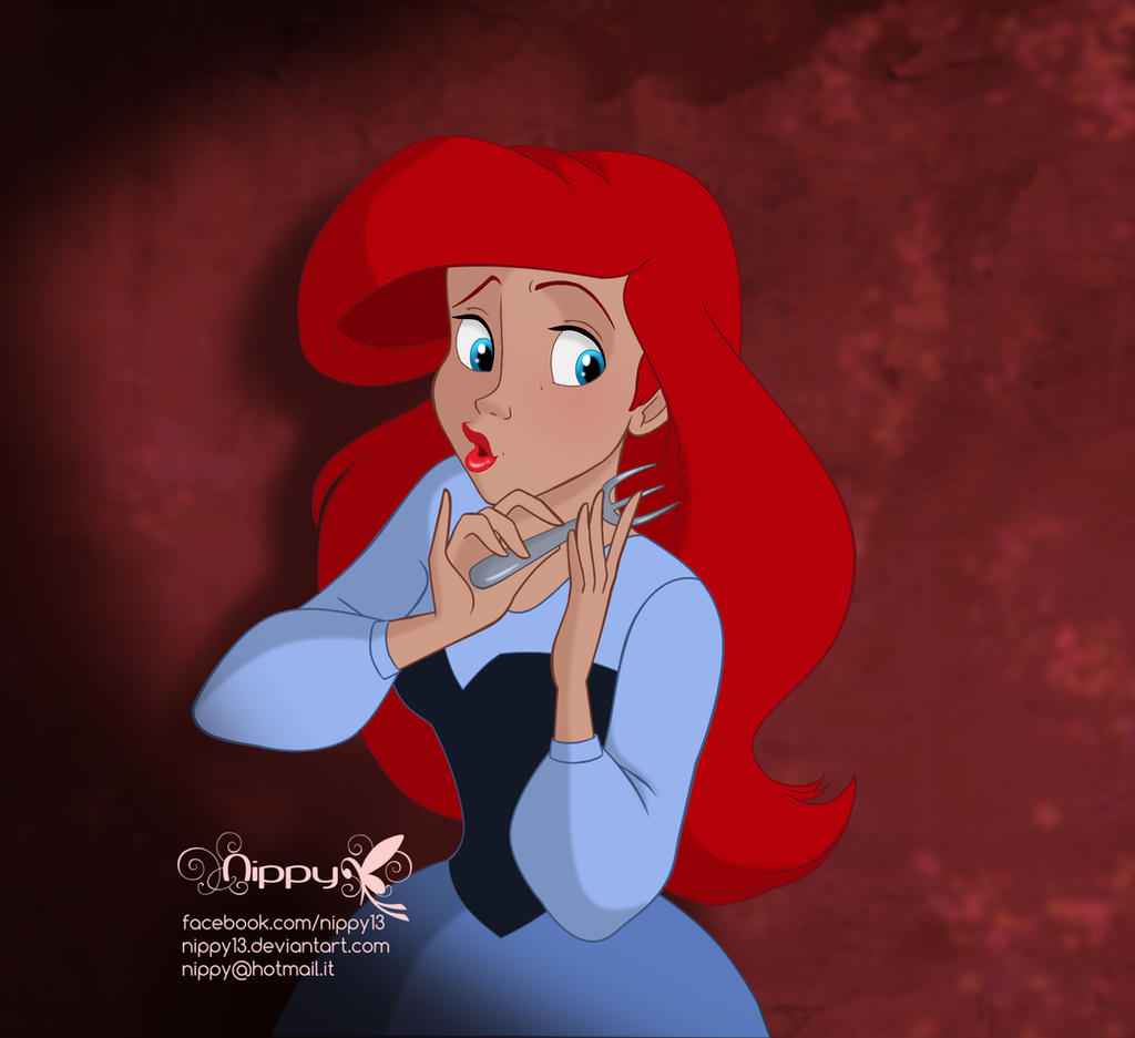 Ariel's reaction to see her prince Naked