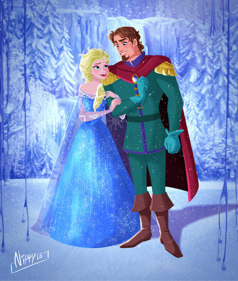 Elsa Princ Elsa and her Prince by Nippy13 on DeviantArt
