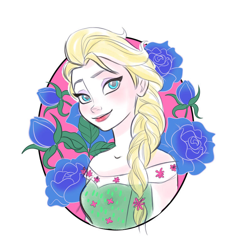 Elsa Spring by Nippy13 on DeviantArt