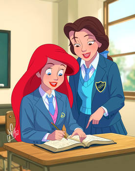 Ariel and Belle