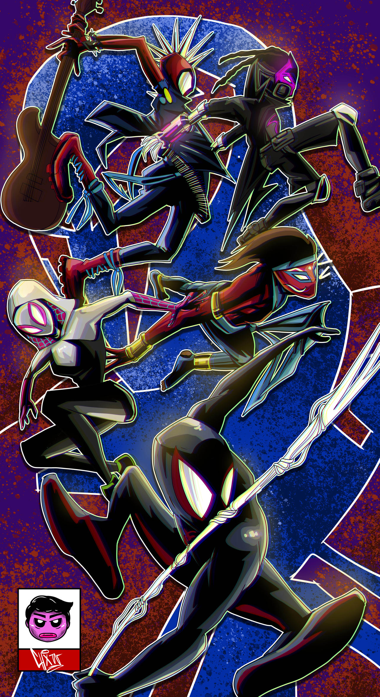 Spiderverse Border SPIDERVERSE ACROSS THE SPIDERVERSE by CHXWARTS on DeviantArt