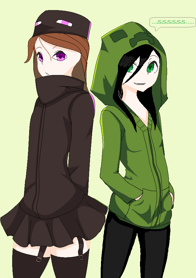 Creeper and Ender Girls