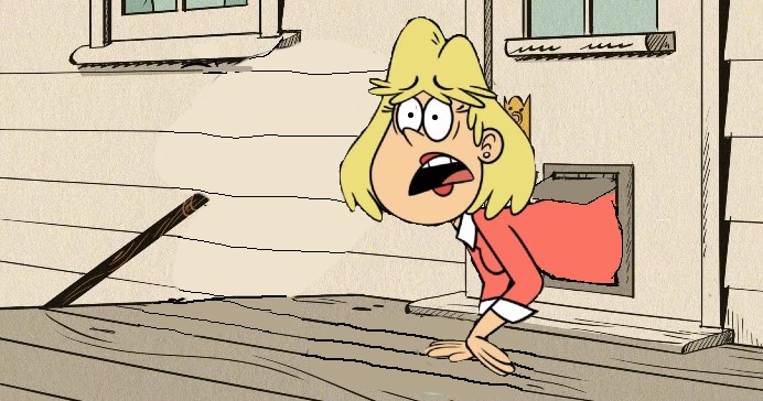 Getting Stuck Animation Rita stuck in doggie door. Part 1 (front view) by Streamliner3000 on ...