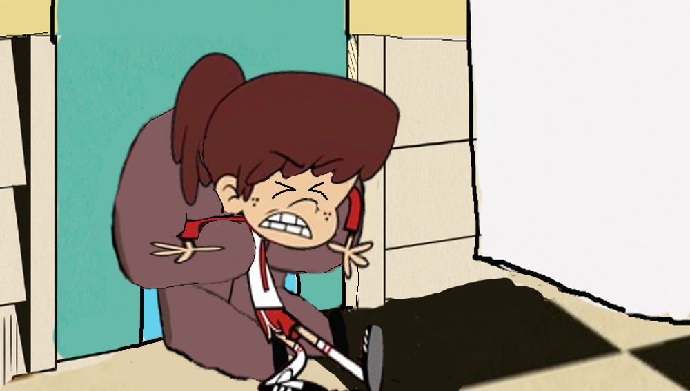 Rita stuck in doggie door. Part 4 by Streamliner3000 on DeviantArt