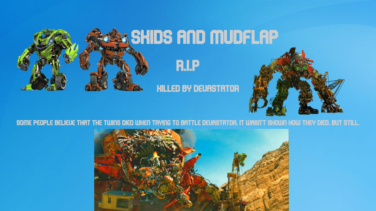 Mudflan Transformers deathcount: Skids and Mudflap by Streamliner3000 on DeviantArt