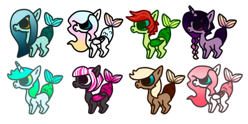 Fishtail pone Adopts now only 10 points each!