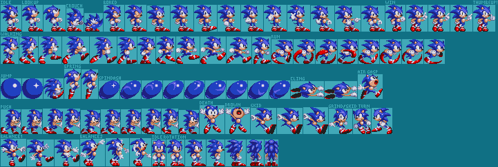 Sonic 3 Rig Sprites Sonic 3 Revamped Mini Spritesheet Release by MarianHedgehog on DeviantArt
