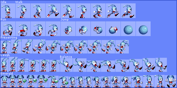 Sonic Rabbit Pixle Sonic Legends Feels the Rabbit sprites by MarianHedgehog on DeviantArt
