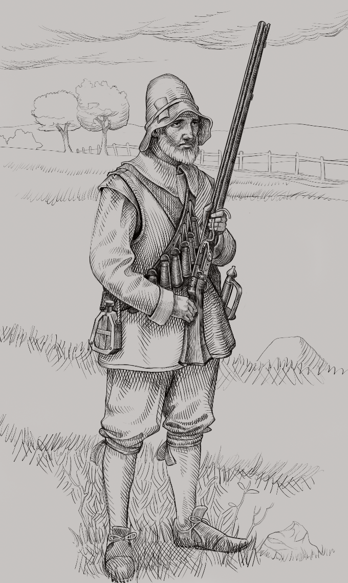 Matchlock Musketeer - 1642