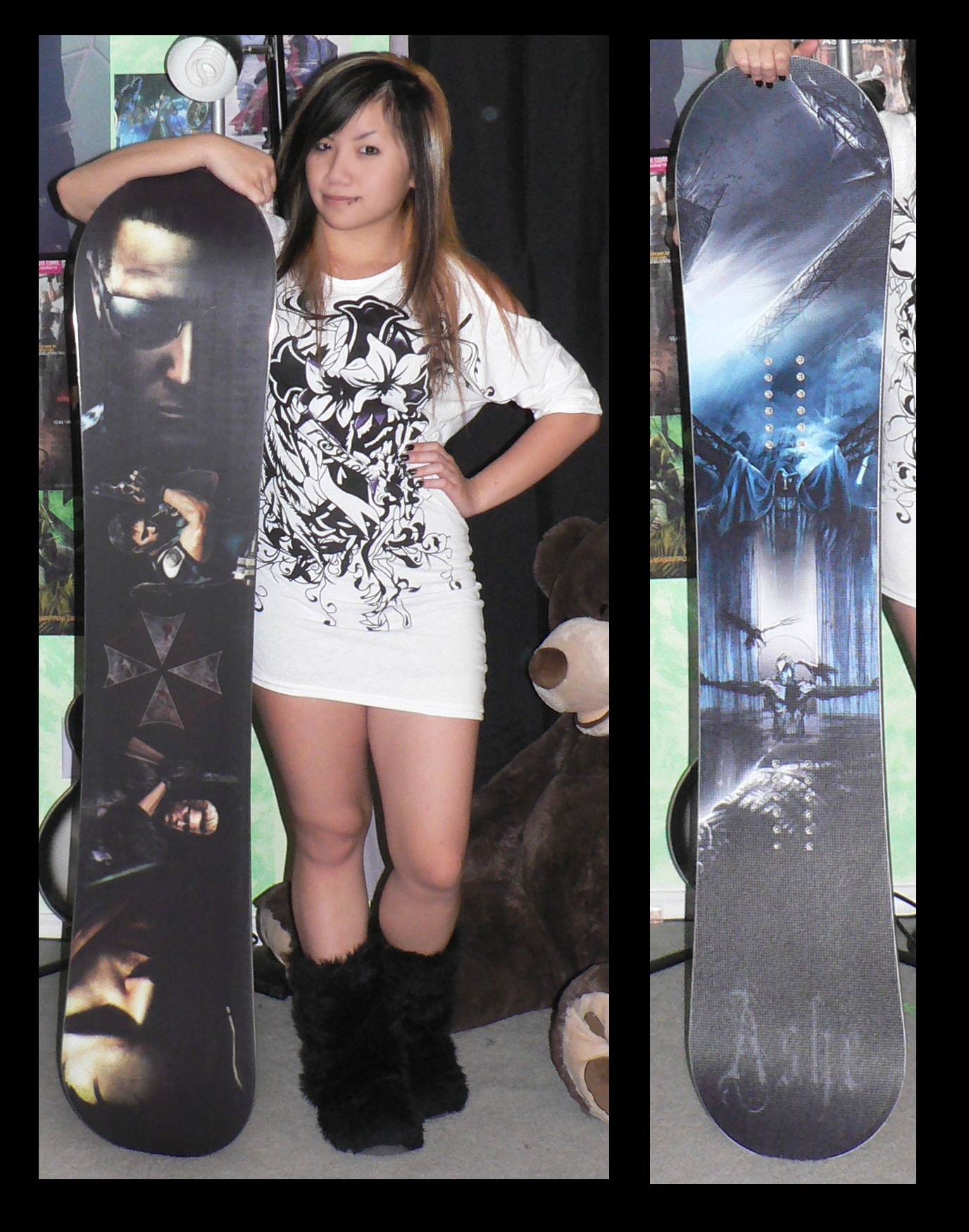 Resident Evil custom snowboard