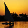 Felucca and Sunset, Egypt