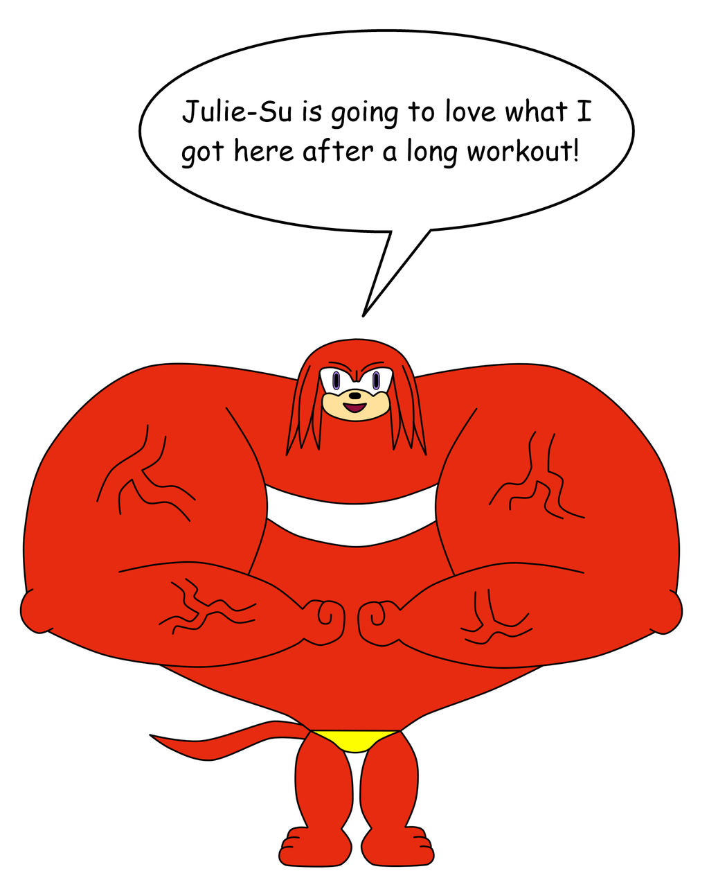 Knuckles Gets Mega Buff by NitroactiveStudios on DeviantArt