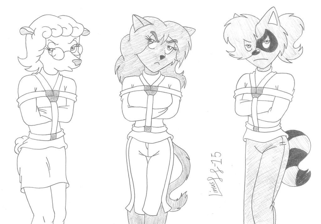 Pouty furries in jackets