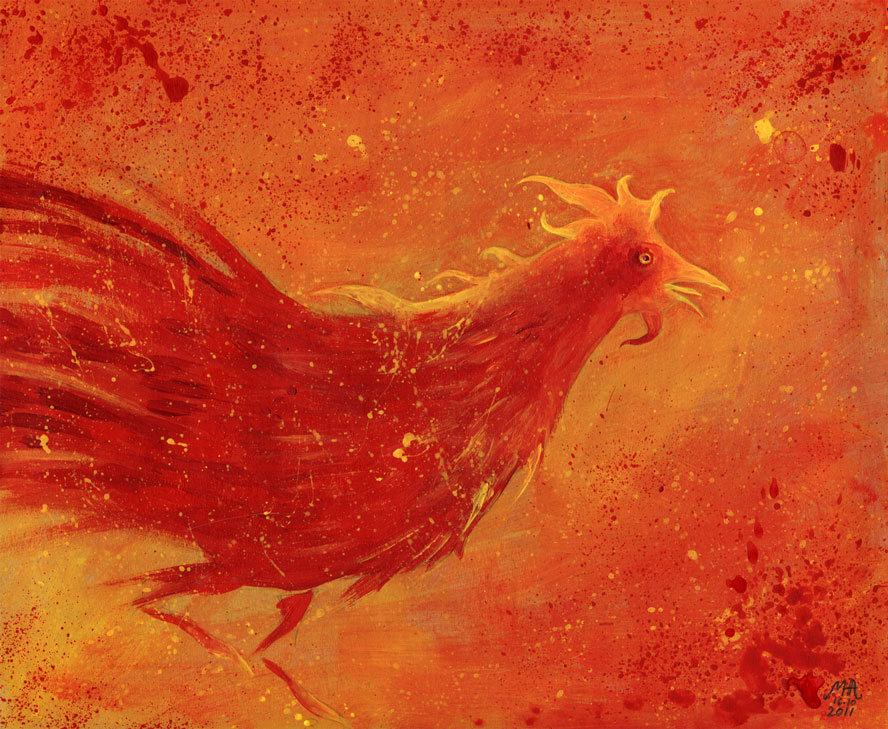 Fire rooster