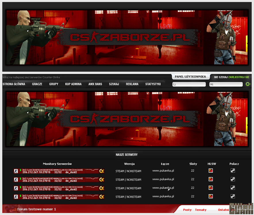 Header for Counter Strike Forum by ElKaliAni on DeviantArt