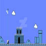 Super Mario Brothers Background - Skies  Clouds